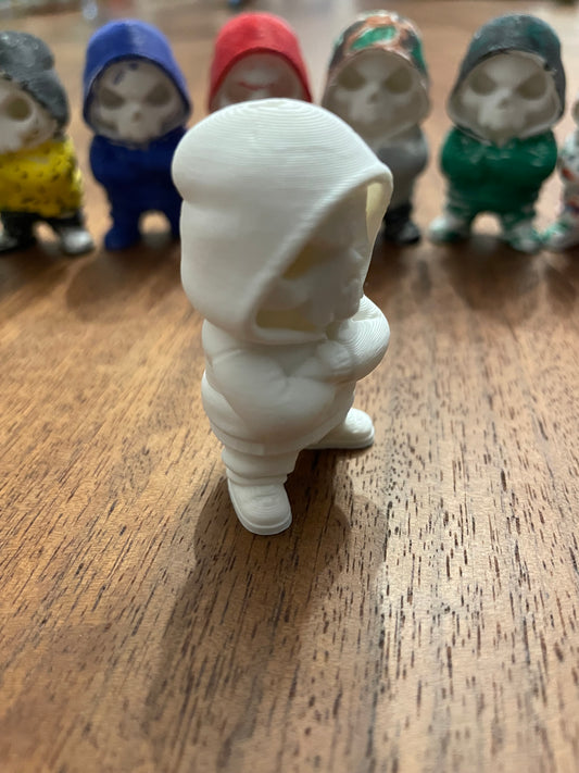 2” Skull action figure (paintable)6 pack