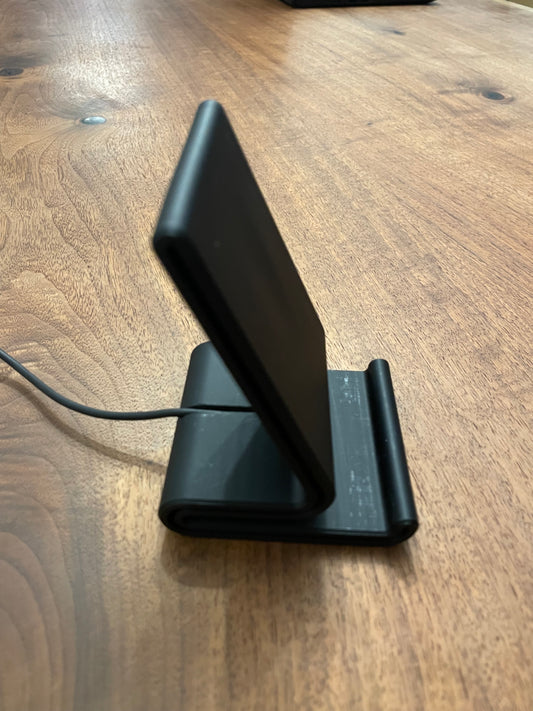 Ergonomic 3D Printed phone stand with Magsafe charger slot (charger not included