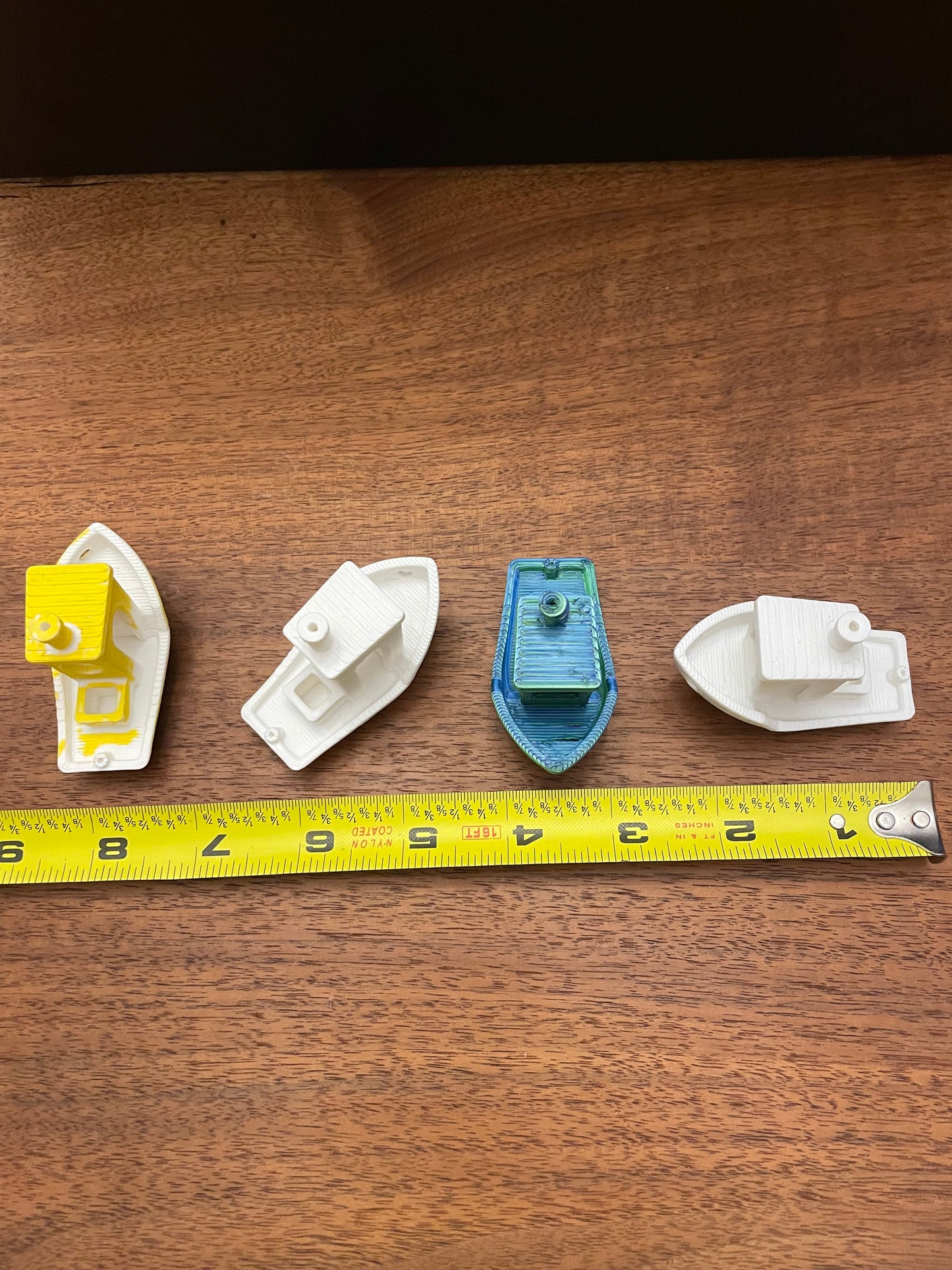 3D printed boat 4 pack (2.5” paintable)