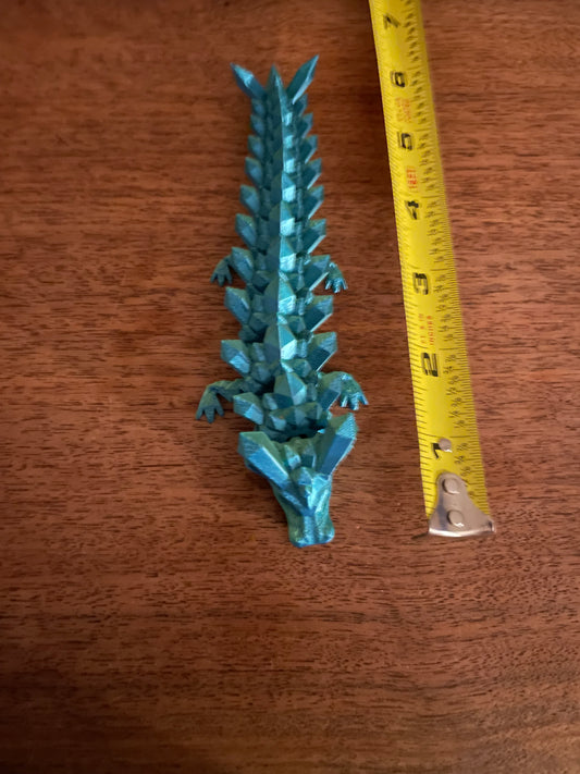 Articulating crystal dragon