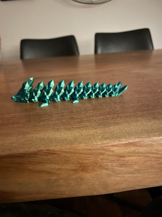 Articulating crystal dragon